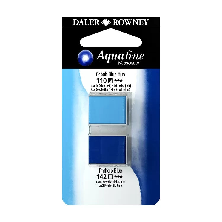 Daler Rowney Watercolour Half-Pan Blister Set of 2