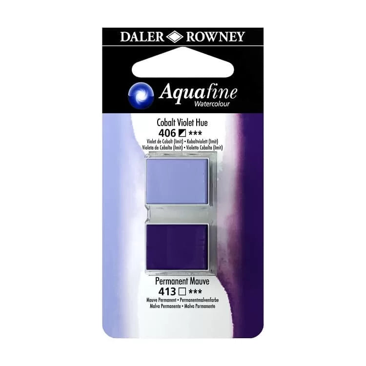 Daler Rowney Watercolour Half-Pan Blister Set of 2