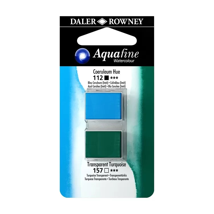 Daler Rowney Watercolour Half-Pan Blister Set of 2
