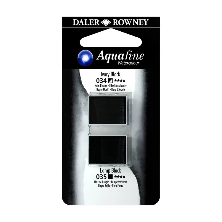 Daler Rowney Watercolour Half-Pan Blister Set of 2