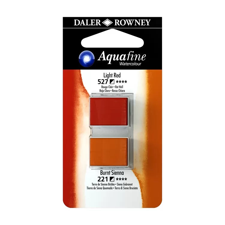 Daler Rowney Watercolour Half-Pan Blister Set of 2
