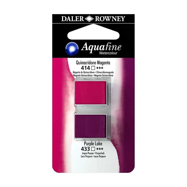 Daler Rowney Watercolour Half-Pan Blister Set of 2