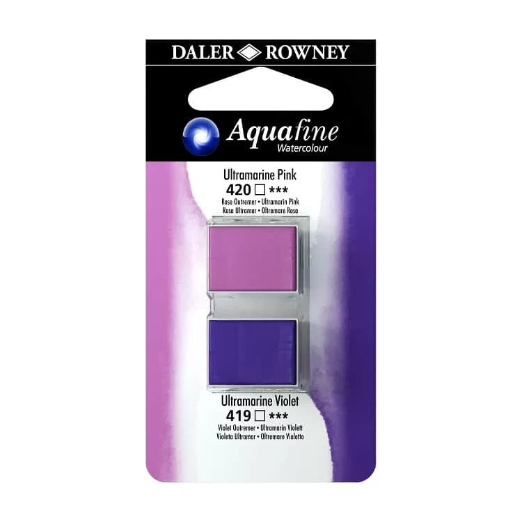 Daler Rowney Watercolour Half-Pan Blister Set of 2