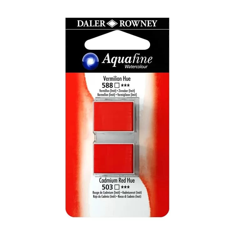 Daler Rowney Watercolour Half-Pan Blister Set of 2
