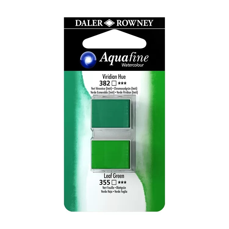 Daler Rowney Watercolour Half-Pan Blister Set of 2