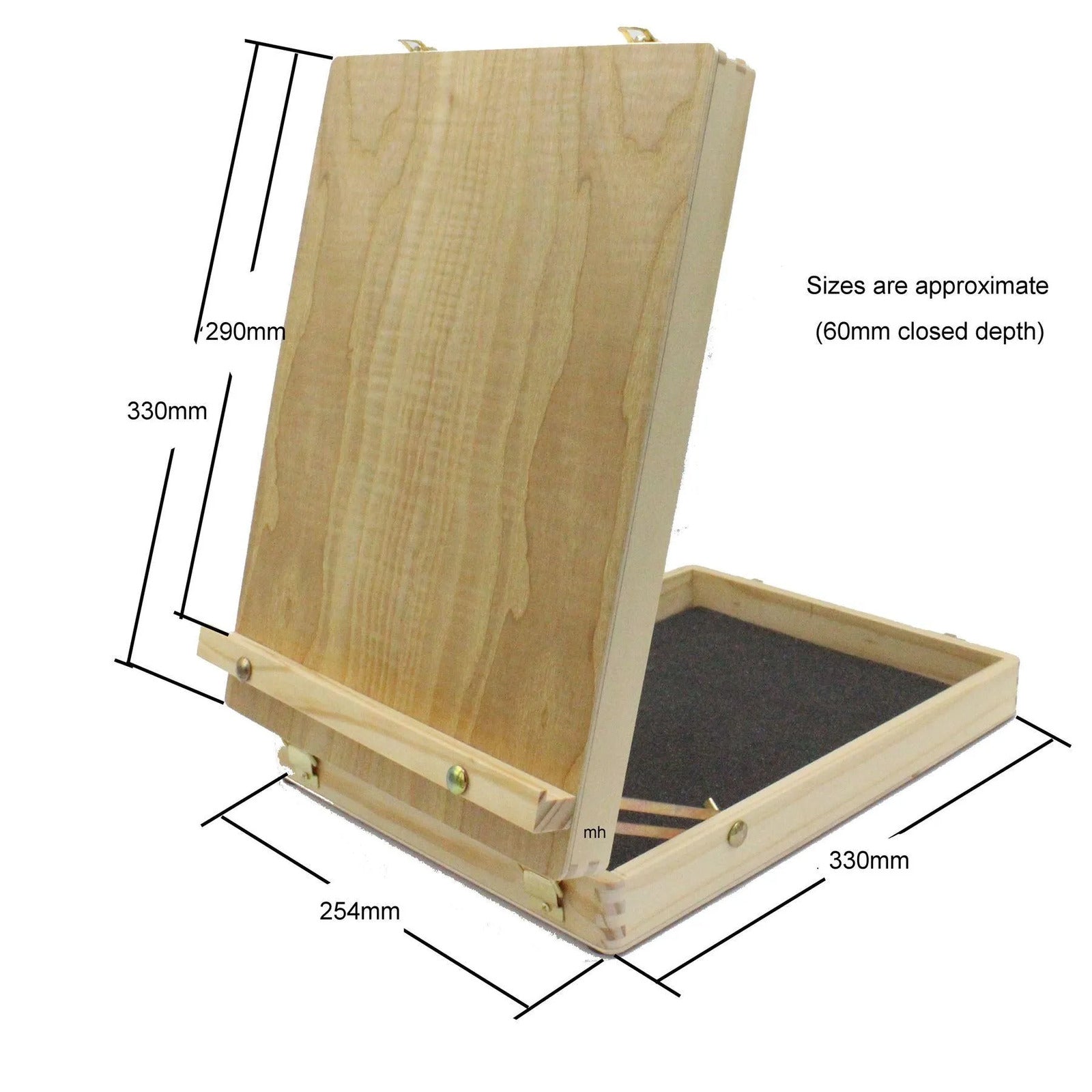 Daler Rowney Simply Wooden Table Easel Box Dimensions