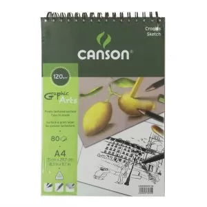 Canson Croquis Graphic Arts Sketch Pad A4 120gsm
