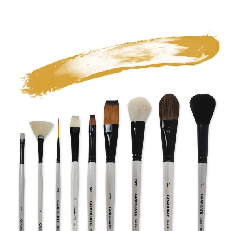 Daler Rowney Brush Graduate Artist’s Brush Collection Short (1)