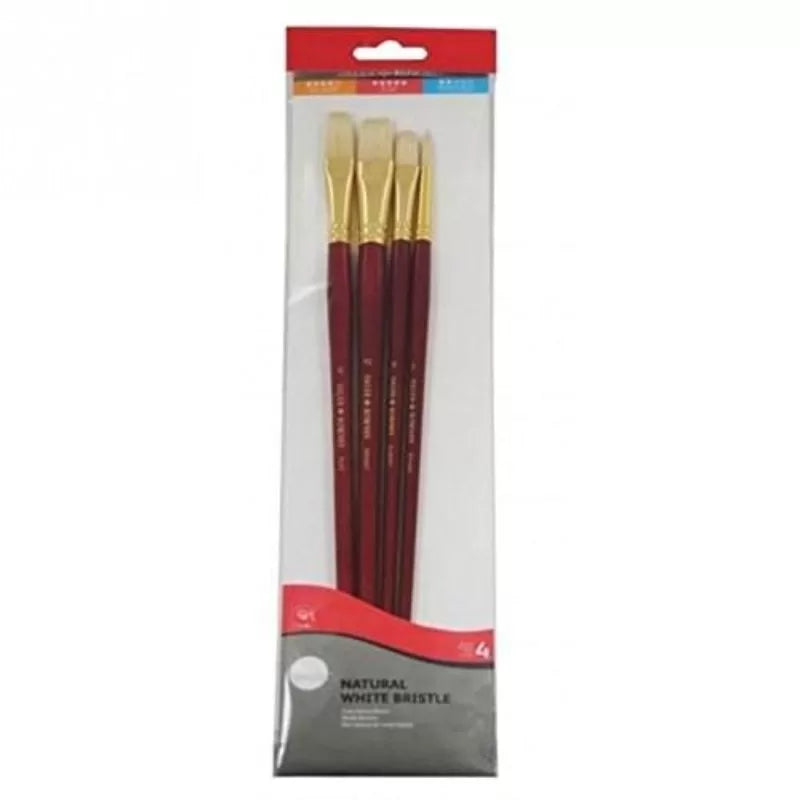 Daler Rowney Simply 4 Brush Wallet Natural White Bristle