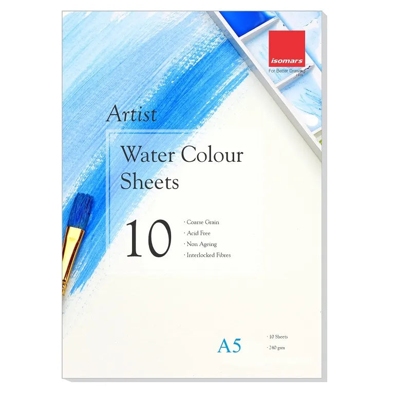 Watercolor Artist Sheets A5