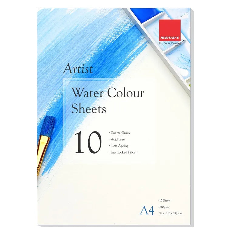 Watercolor Artist Sheets A4