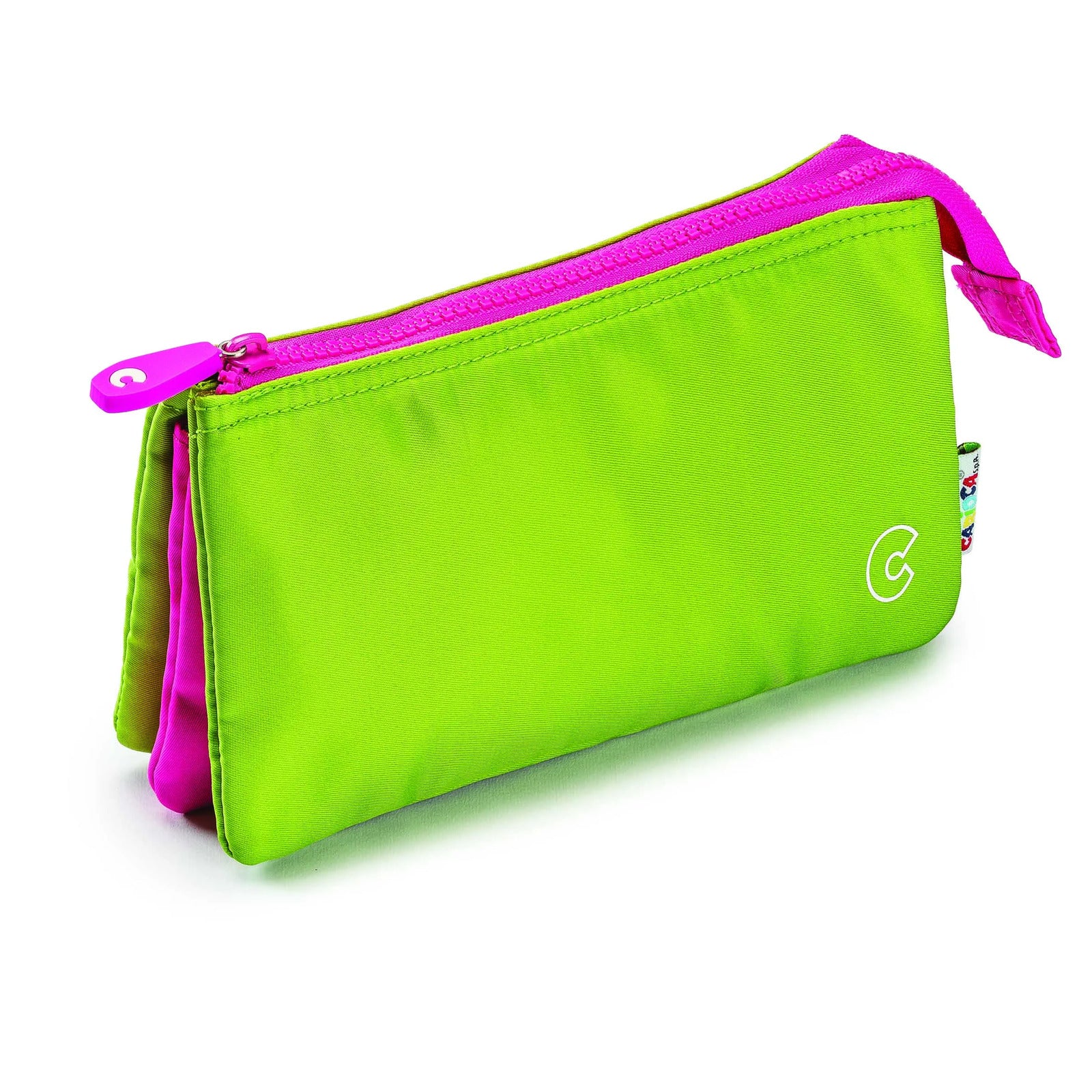23283_Green_CARIOCA_Pencil Case Multipocket Fluo Pouch