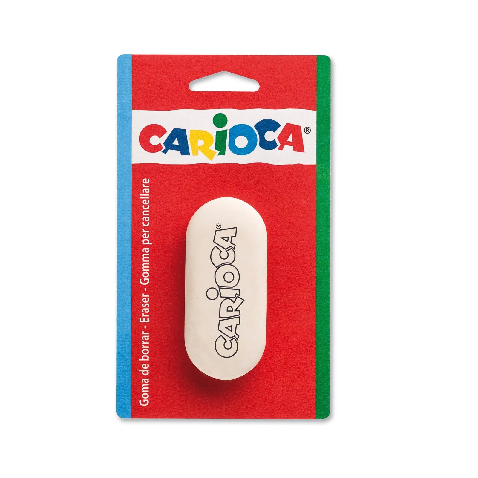 40142_CARIOCA_Erasers Rounded_Blister_1pc