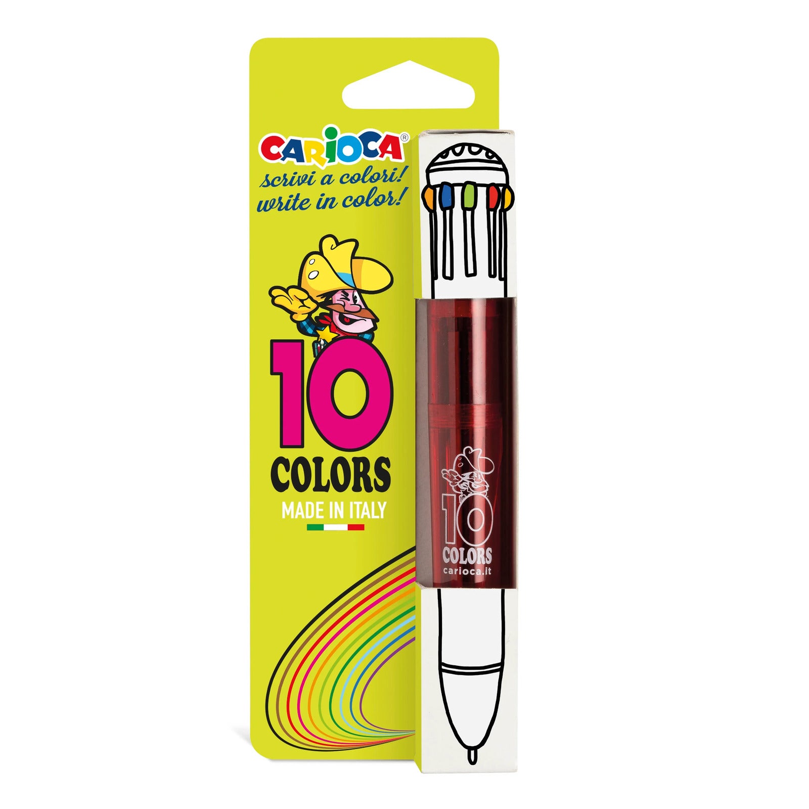 41500_CARIOCA_10 Colors Fluo_Blister_1 pcs
