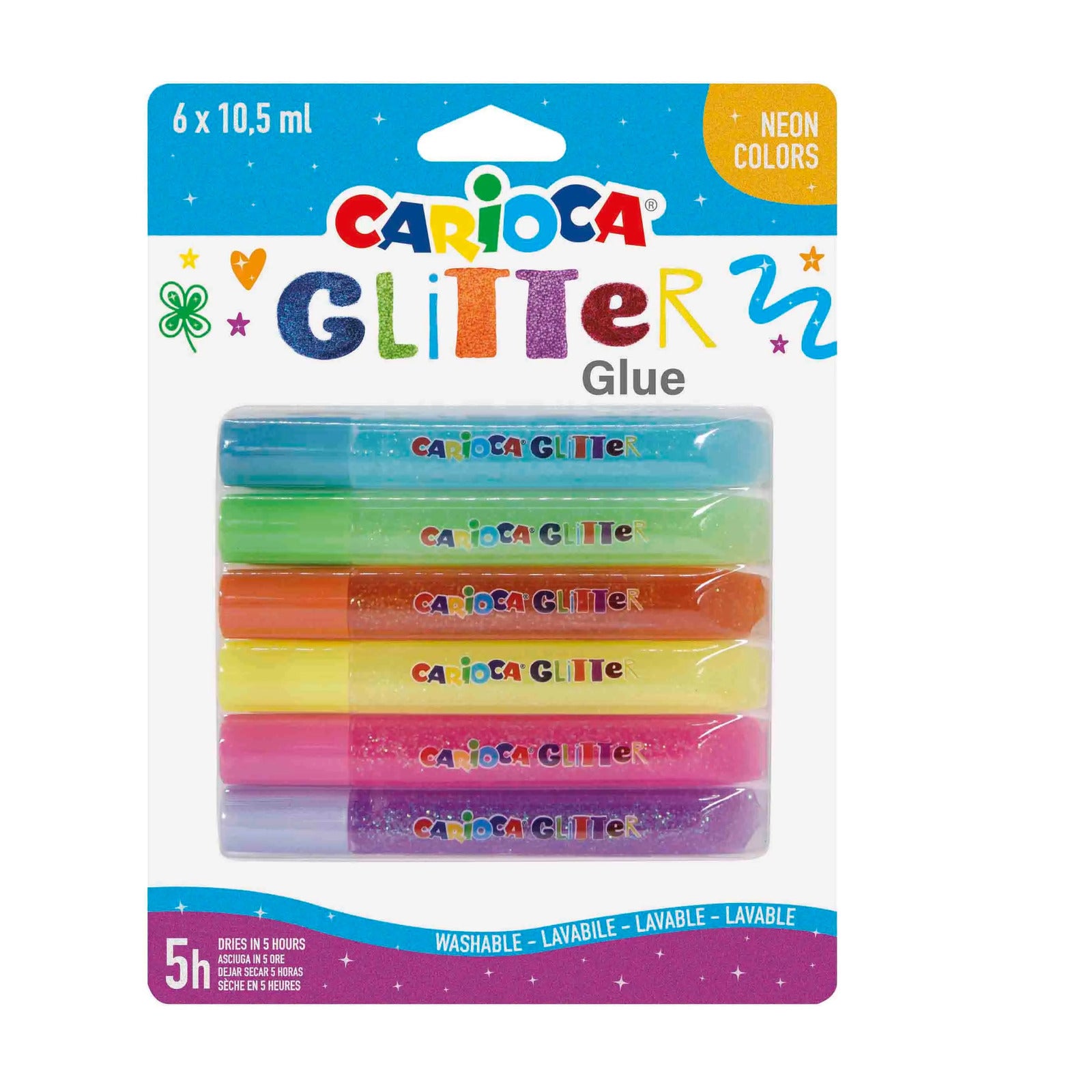 42110_CARIOCA Glitter Glue SPARK_Blister_6pcs
