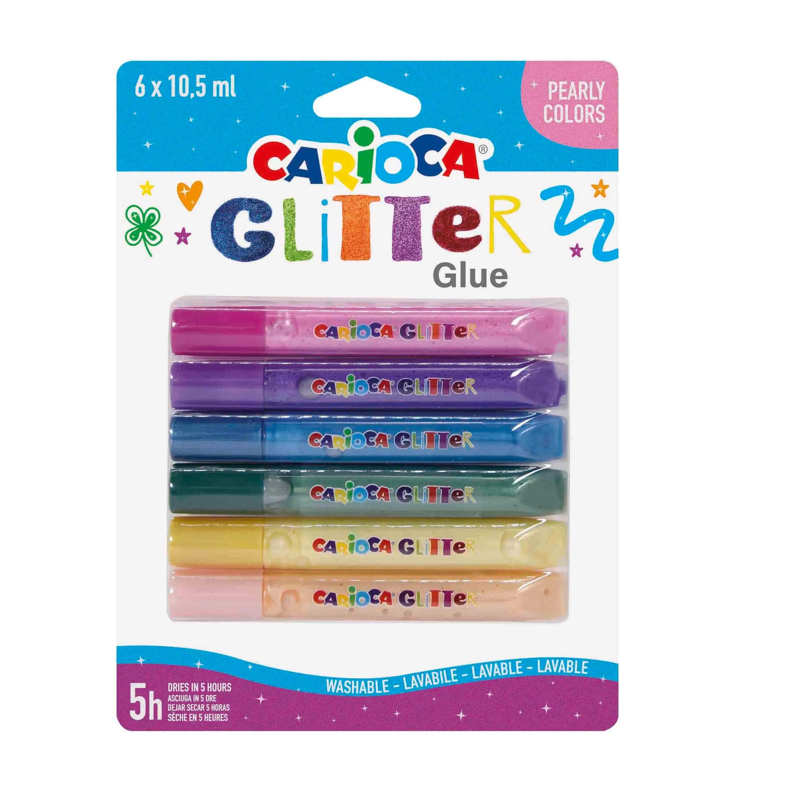 42110_CARIOCA Glitter Glue SPARK_Blister_6pcs