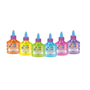 42116_CARIOCA_Glitter Glue Bottle 88ml NEON_Display_12 pcs