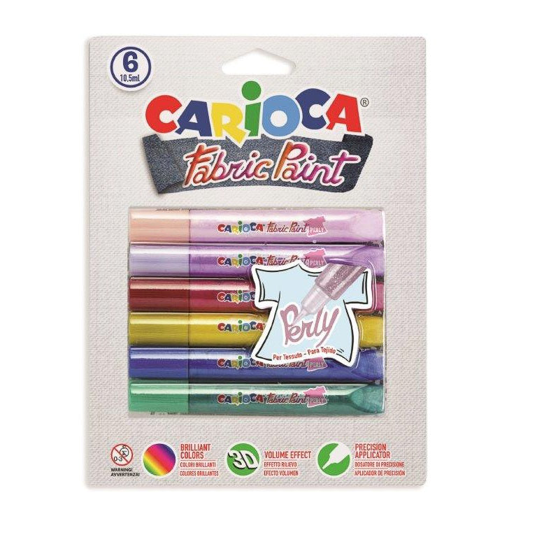 42139_CARIOCA_Fabric Paint_Perly_Blister_6 pcs
