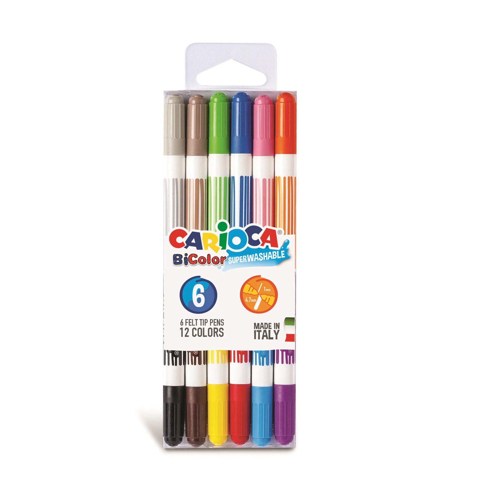42269_CARIOCA_Bicolor Felt tip pens_Box_6 pcs