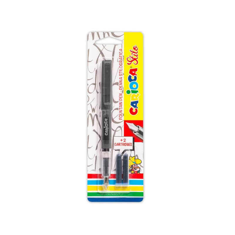 Carioca Stilo Fountain Pen + 2 Cartridges Blister