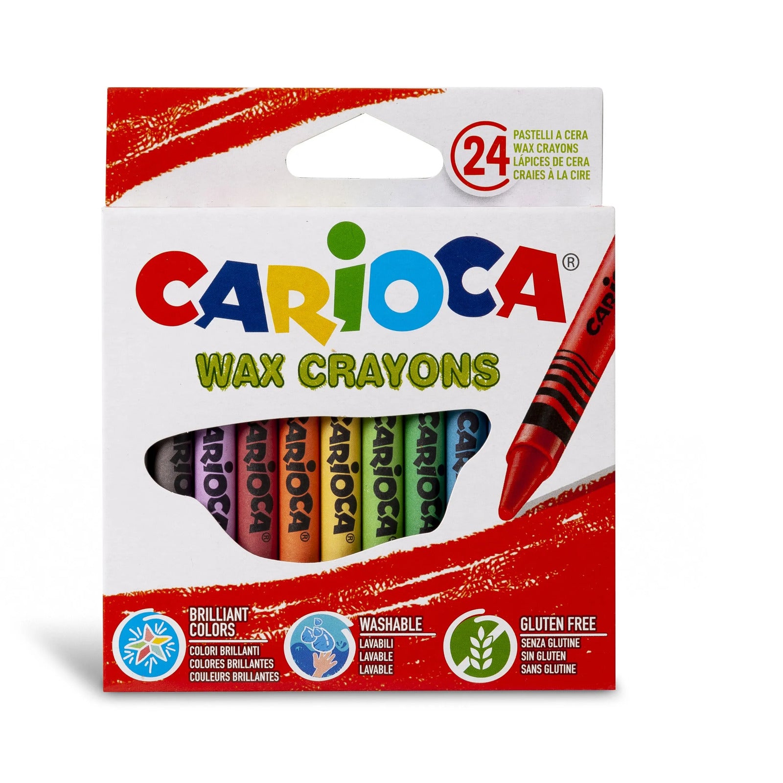 42365_CARIOCA_Wax Crayons_Box_24 pcs