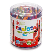 42388_CARIOCA_Wax Crayons Maxi_Jar_50 pcs