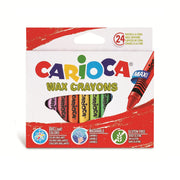 42390_CARIOCA_Wax Crayons Maxi_Box_24 pcs