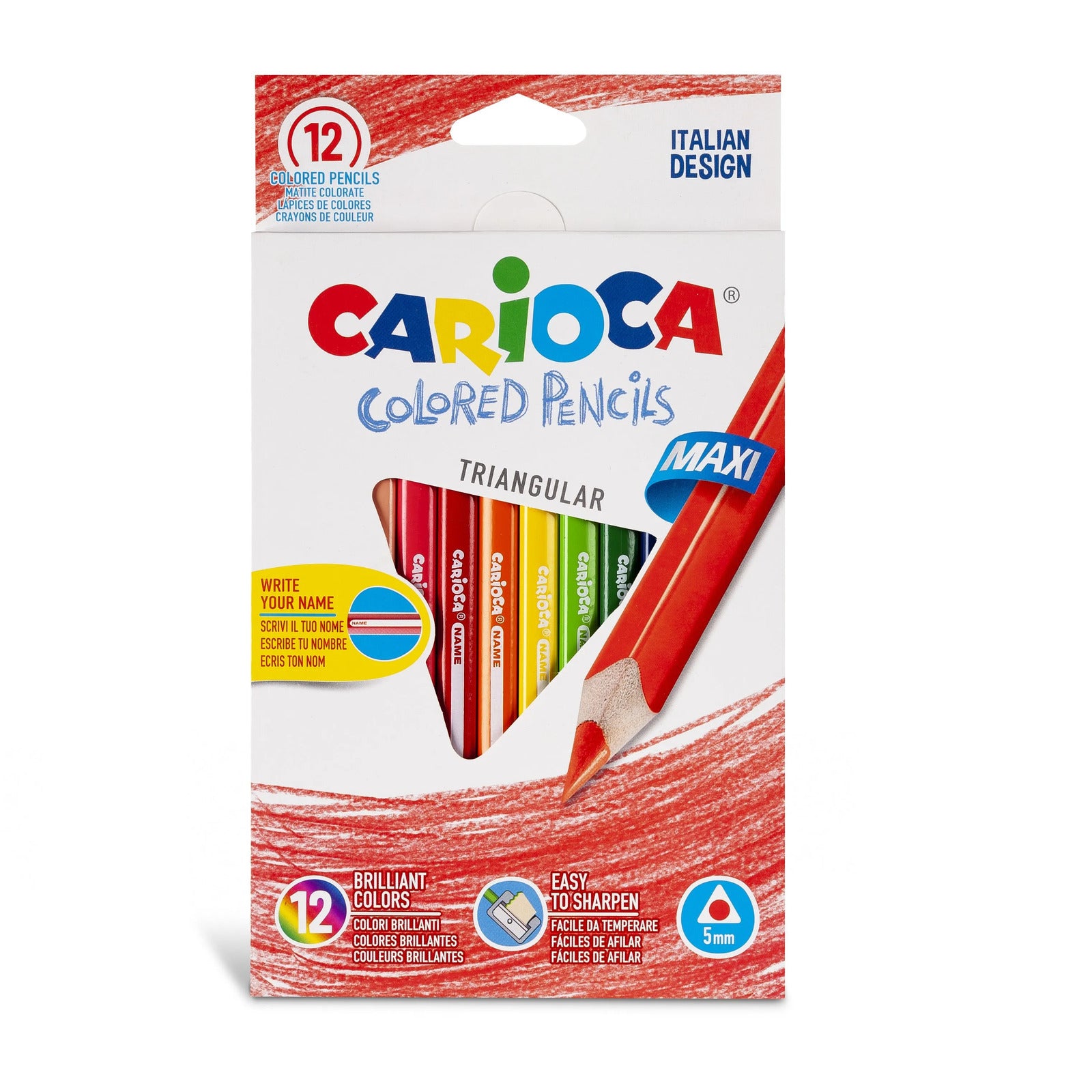 42393_CARIOCA_Colored Pencils Tri Maxi_Box_12pcs