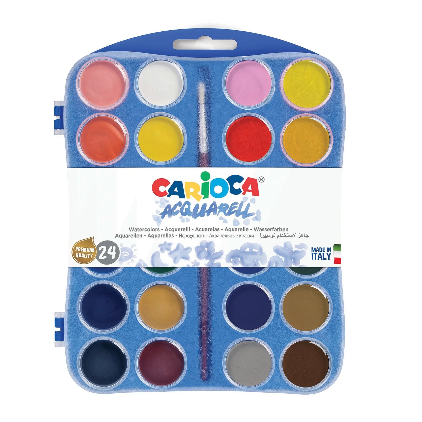 42401_CARIOCA_Watercolors_Trasparent Case_24 pcs