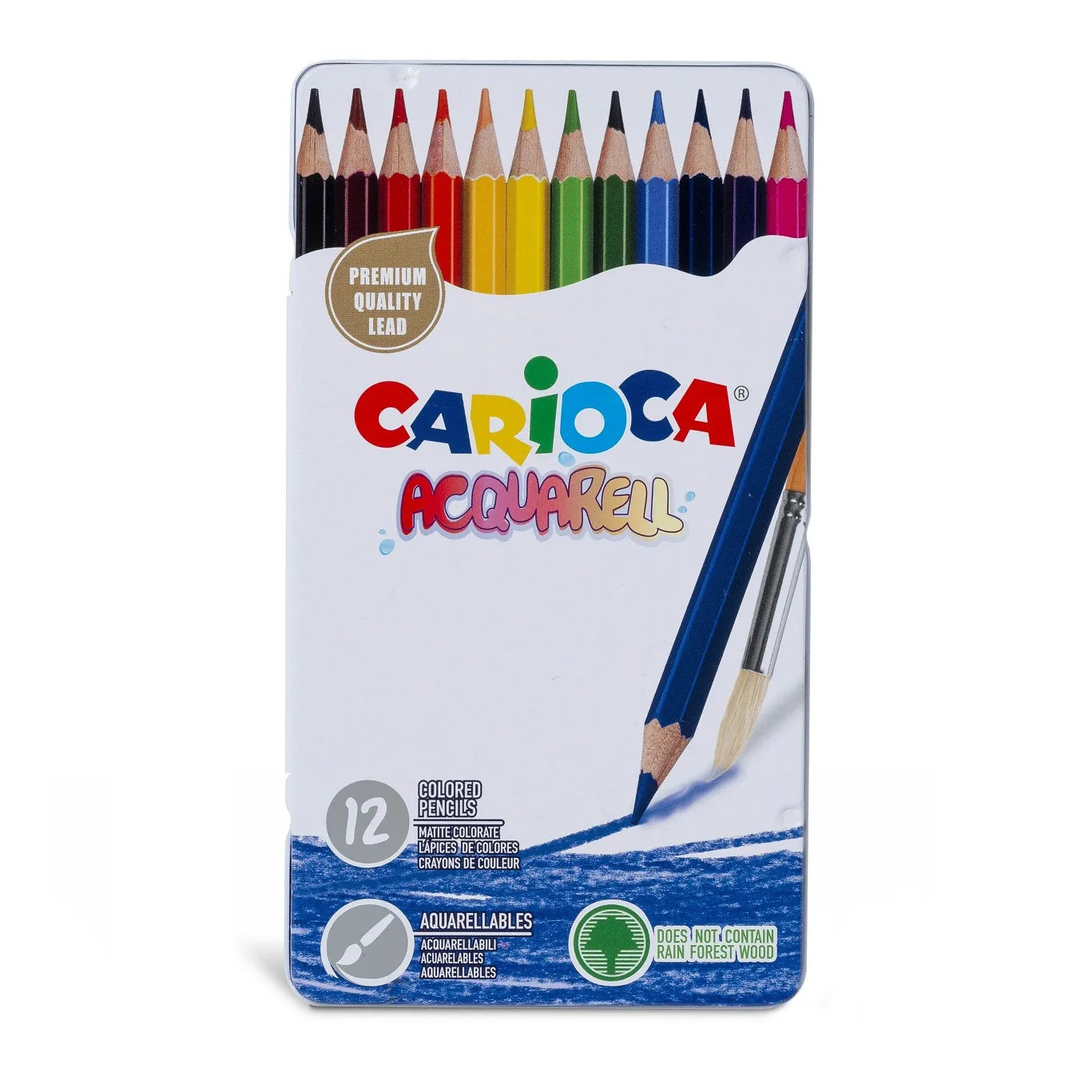 42859_CARIOCA_Acquarell Pencils_Tin Box_12 pcs