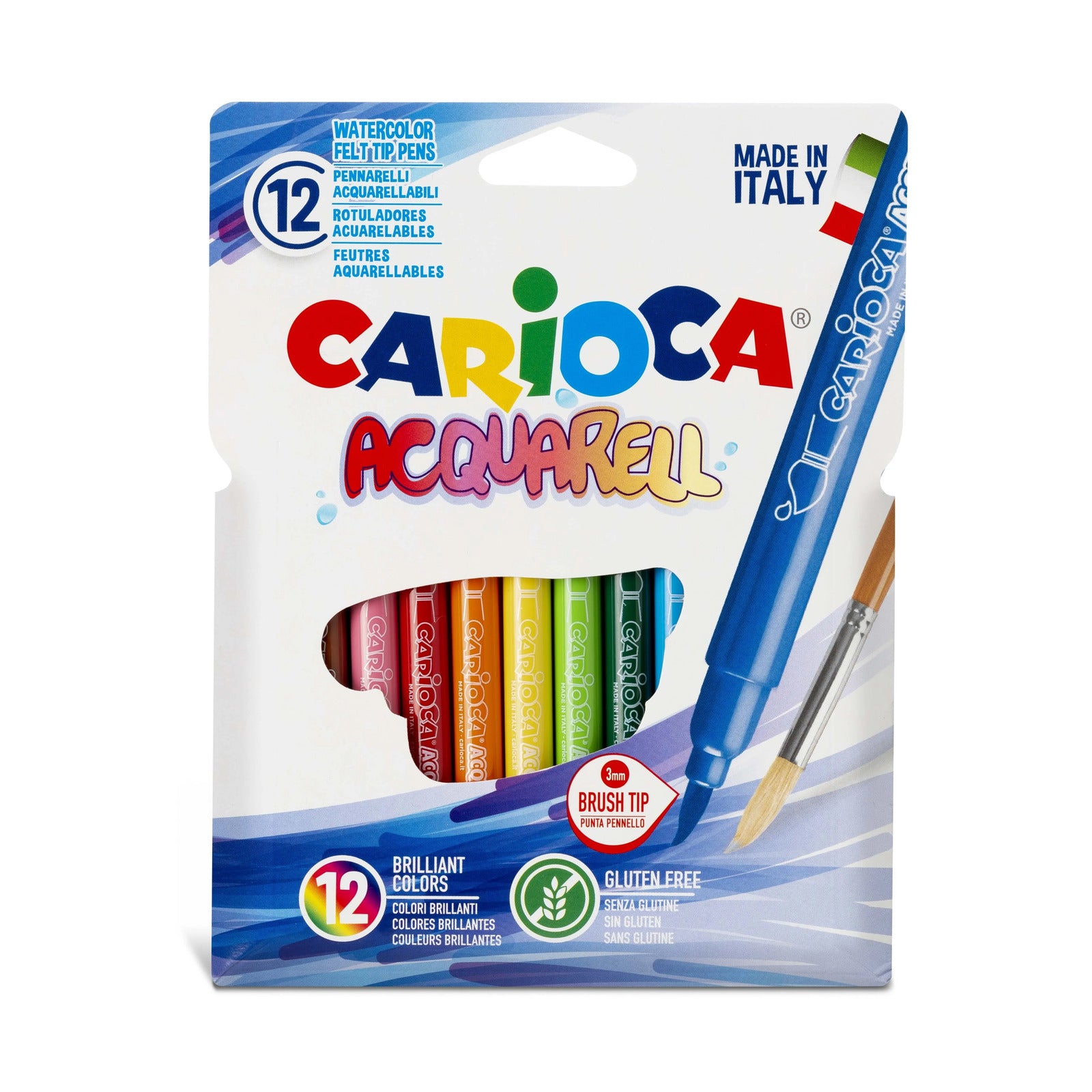 42747_CARIOCA_Acquarell Felt tip pens_Box_12 pcs
