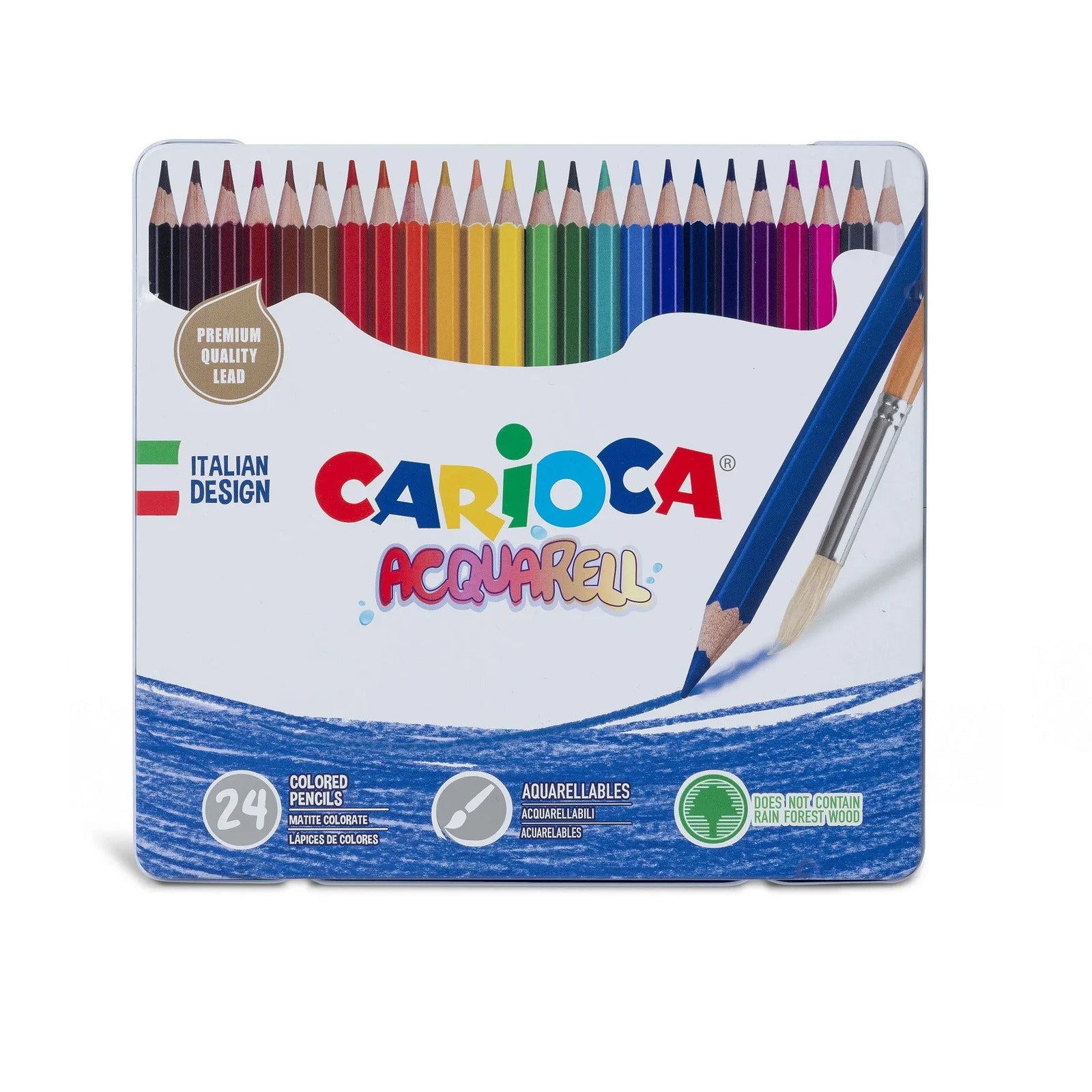42860_CARIOCA_Acquarell Pencils_Tin Box_24 pcs