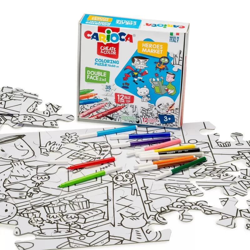 puzzle-bifacciale-35-pezzi-da-colorare-con-12-pennarelli-superlavabili-punta-maxi-coloring-puzzle-super-heroes-market