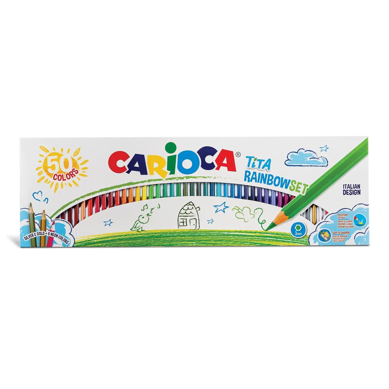 42990_CARIOCA_Tita Rainbow Set_Box_50 pcs