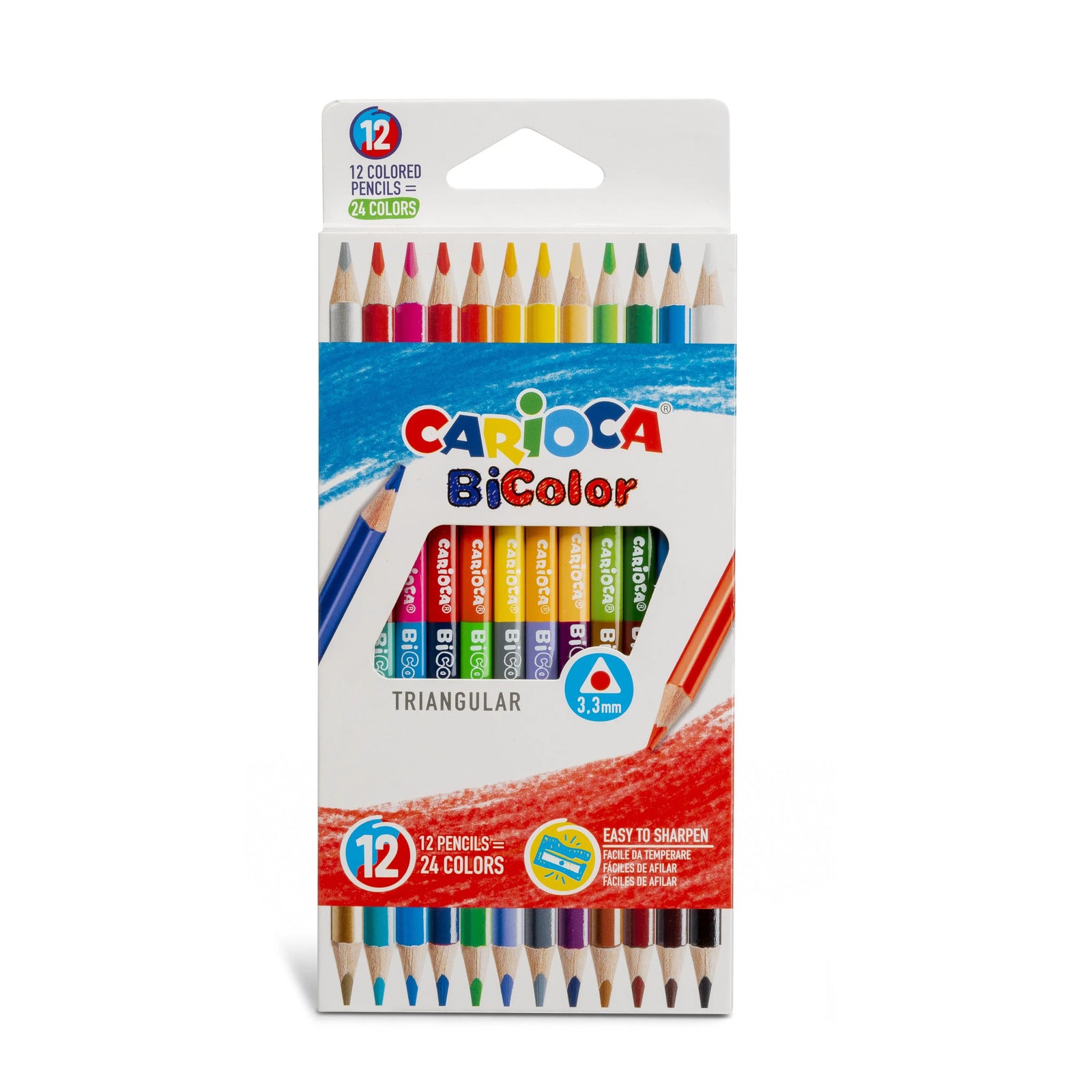 42991_CARIOCA_Bicolor Pencils_Box_12 pcs