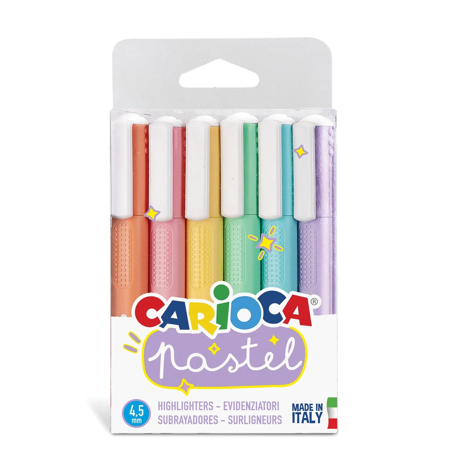 43033_CARIOCA_Pastel Highlighters_Box_6 pcs