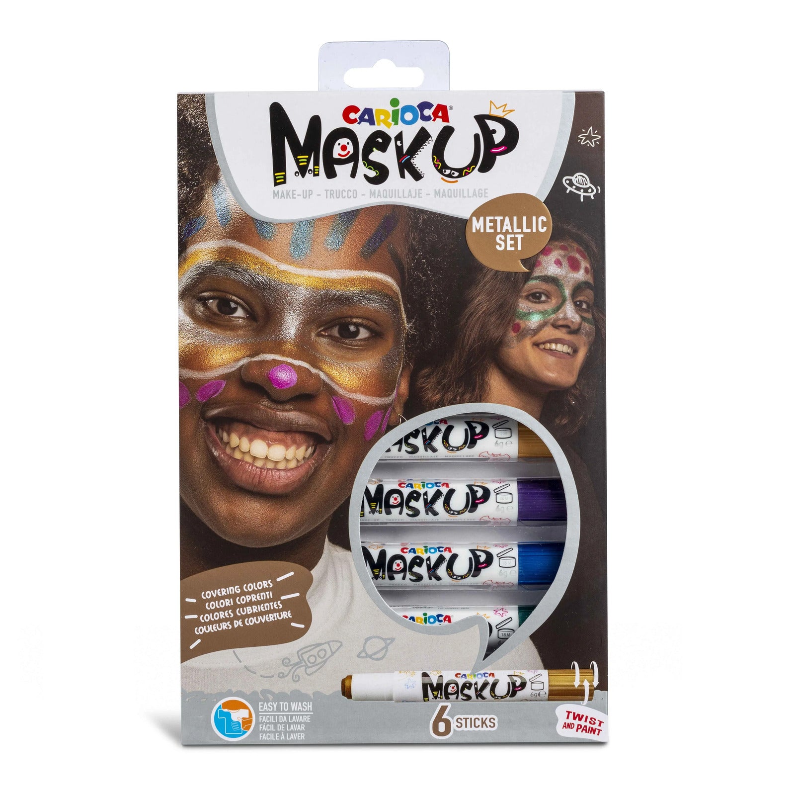 43155_CARIOCA_MaskUp Metallic_Box_6 pcs