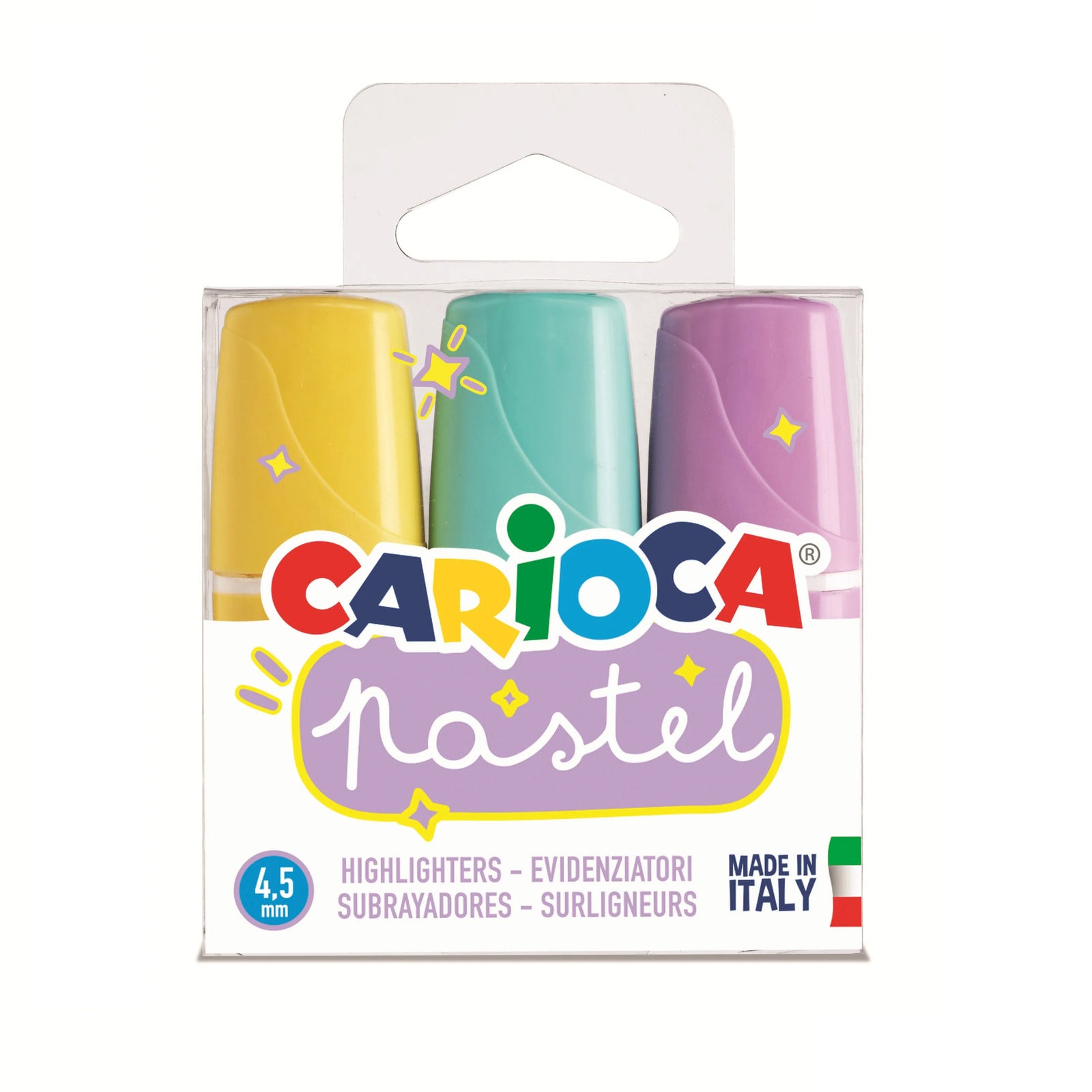 43168_CARIOCA_Pastel Highlighters Minilight_Box_3 pcs