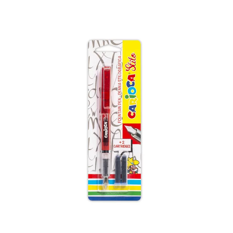 Carioca Primary Pen Stylo Blister + Cartridges