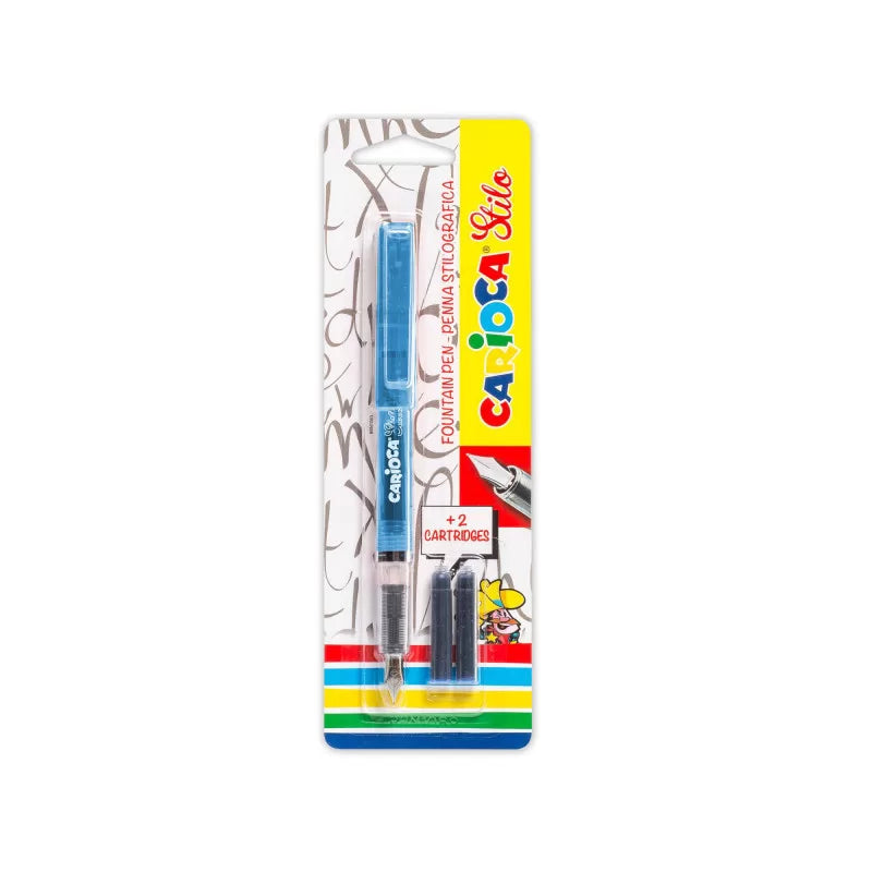 Carioca Primary Pen Stylo Blister + Cartridges
