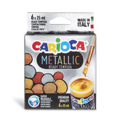 KO026_CARIOCA_Metallic Ready Tempera_Box_6 pcs