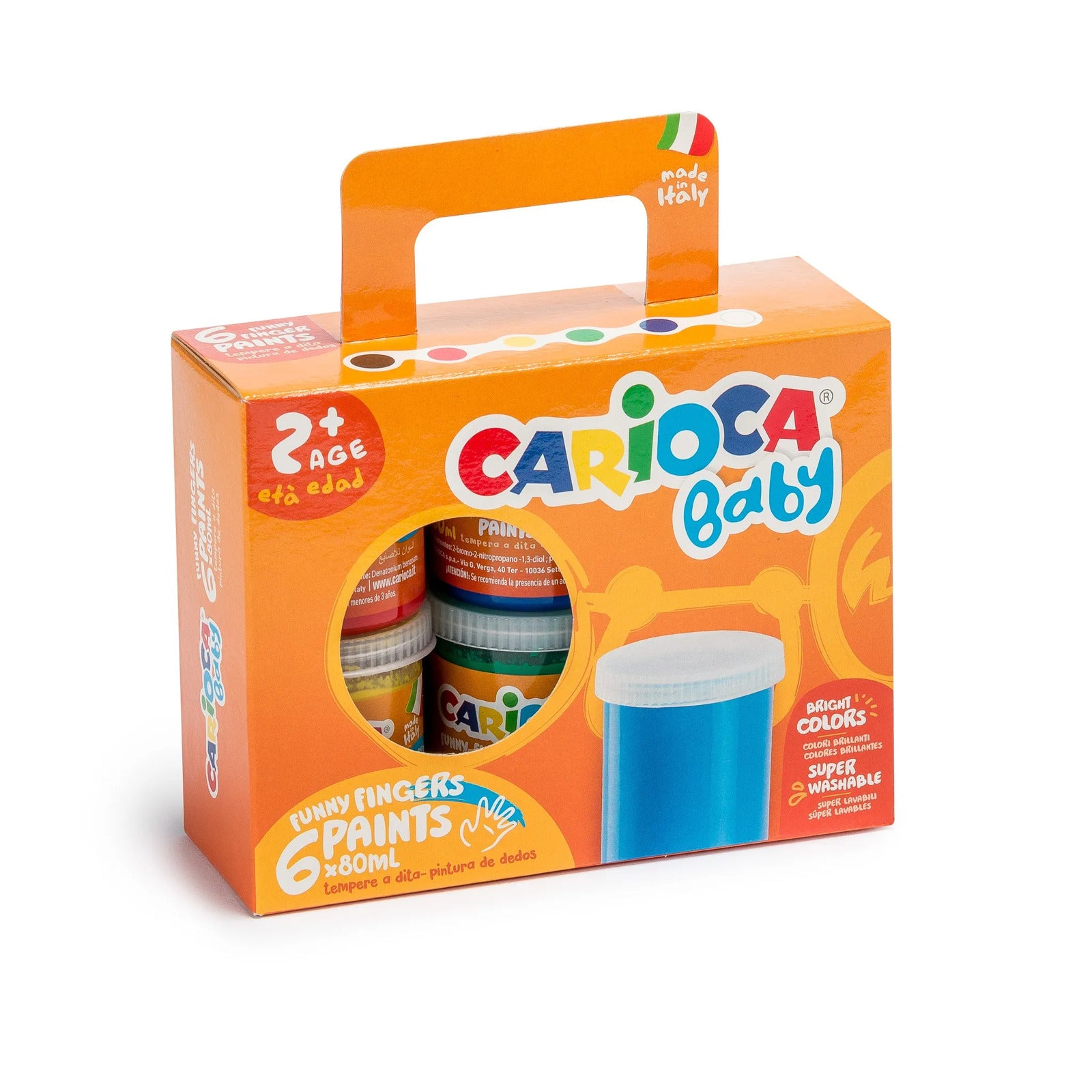 KO032_CARIOCA Baby_Finger Paints 2+ (80 ml)_Box_6 pcs