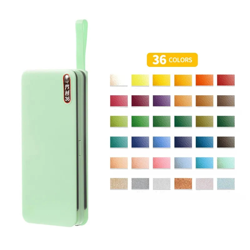 SUPERIOR Solid Watercolor Paints Professional Set