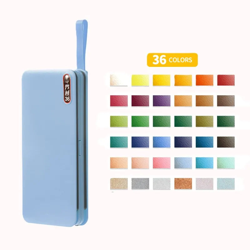 SUPERIOR Solid Watercolor Paints Professional Set