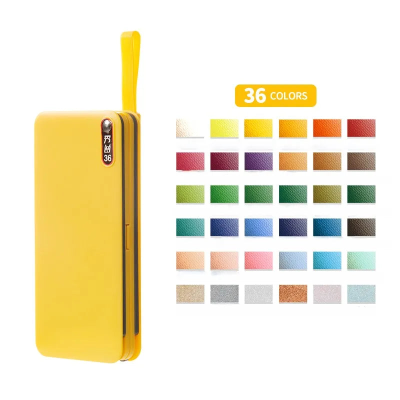SUPERIOR Solid Watercolor Paints Professional Set