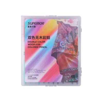 SUPERIOR DOUBLE COLOR WOODLESS PENCIL OIL BASED 48