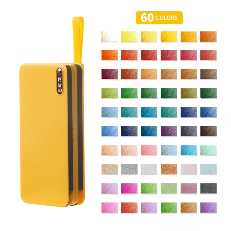 SUPERIOR SOLID WATERCOLOR PAINTS PROFESSIONAL SET 60