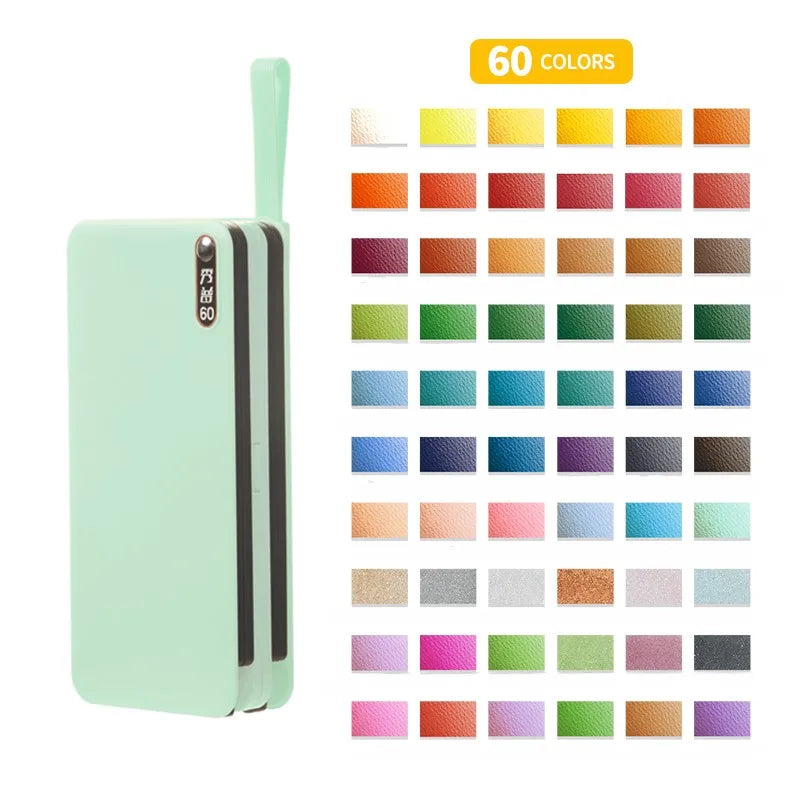 SUPERIOR SOLID WATERCOLOR PAINTS PROFESSIONAL SET 60