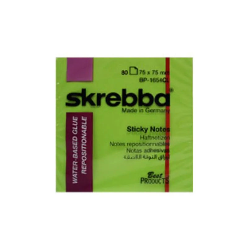 SKREBBA STICKY NOTE 75*75MM 100SH