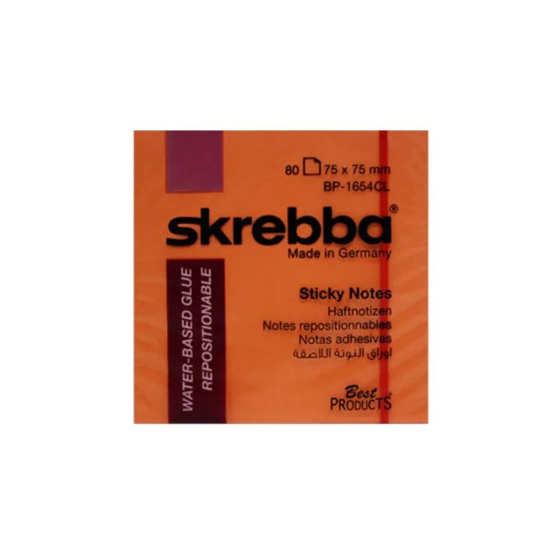 SKREBBA STICKY NOTE 75*75MM 100SH